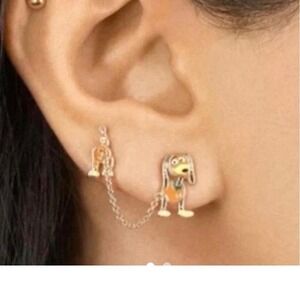 Disney Pixar Baublebar Slinky Dog Just Play Earrings Double Piercing New in Box